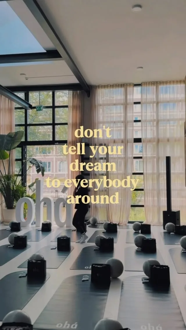 Don’t tell your dream to everybody around — reel from the ohá afternoon